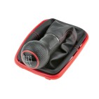 Soufflet Levier de Vitesse Rouge + Pommeau Pour Vw Bora I Bora Variant Golf IV