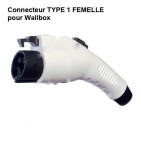 Connecteur Câble borne de Recharge Wallbox Type 1 Femelle 16A - Marque Duosida