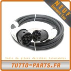 Câble Wallbox Borne Recharge Voiture électrique Type 2 - 5 mètres 16A