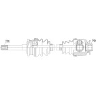 Cardan Arbre de Transmission Droit Pour Ford Ranger Mazda B-Serie 2.5 TD 1362928