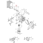 Connecteur Pipe Pompe à Eau - Pour Audi A3 A4 A5 A6 A8 Q3 Q5 Tt 06H121131B