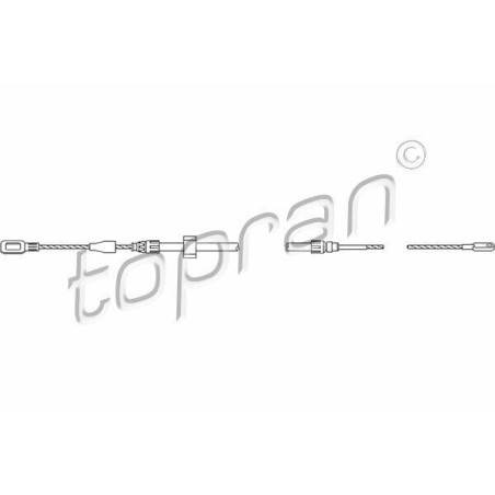 Câble de frein à main VW LT 2D A9014202185 9014202185 2D0609701A