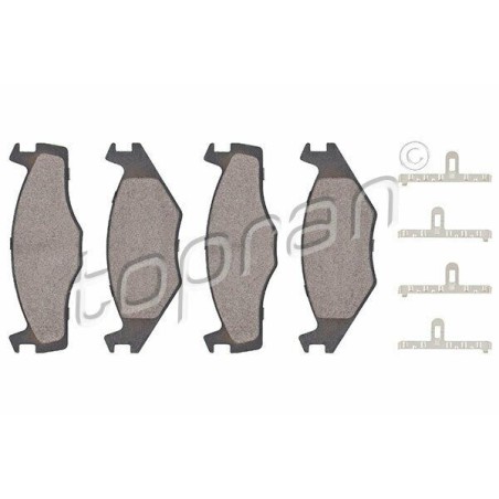 kit de plaquettes de frein avant Cordoba Ibiza Toledo Golf Jetta Vento 1H0698151