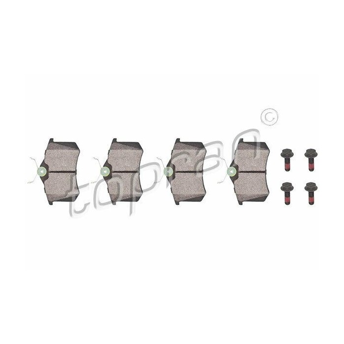 kit de plaquettes de frein arrière A4 A6 405 Clio Exeo Golf Jetta 1H0698451F