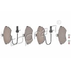 kit de plaquettes de frein avant Audi A4 8D5 SEAT Exeo 3R2 VW Passat 8E0698151M