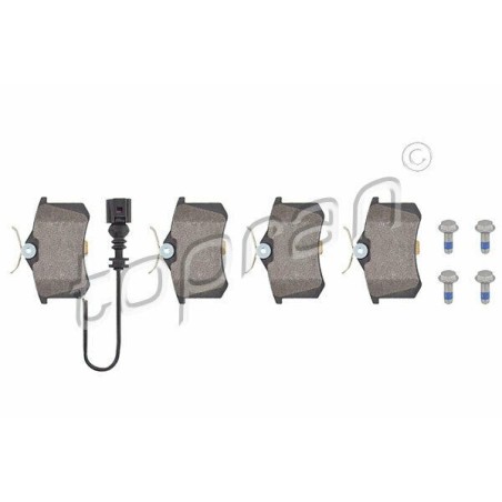 kit de plaquettes de frein arrière SEAT Ibiza 6L1 VW Polo 9N2 9N1 6Q0698451B