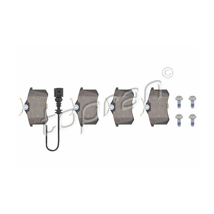 kit de plaquettes de frein arrière SEAT Ibiza 6L1 VW Polo 9N2 9N1 6Q0698451B