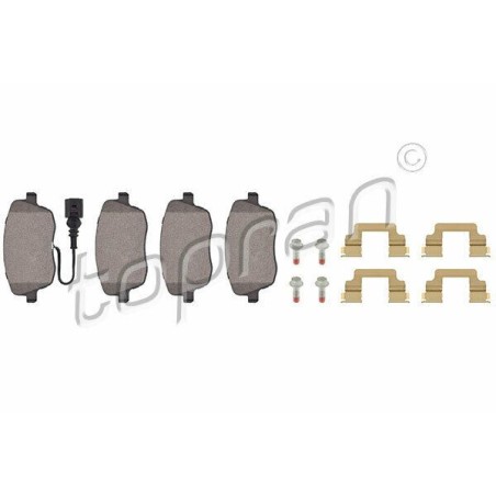 kit de plaquettes de frein avant SKODA Fabia 6Y3 Roomster 5J7 VW Polo 6Q0698151C