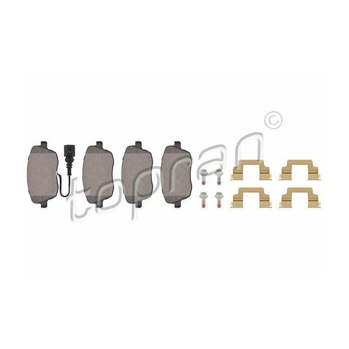 kit de plaquettes de frein avant SKODA Fabia 6Y3 Roomster 5J7 VW Polo 6Q0698151C