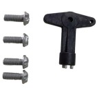 4 boulons + clé antivol Pour AGILA ASTRA TIGRA KADETT SENATOR ZAFIRA 7700422600
