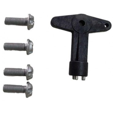 4 boulons + clé antivol Pour AGILA ASTRA TIGRA KADETT SENATOR ZAFIRA 7700422600