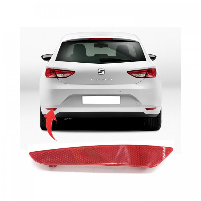 Pare Choc Réflecteur Arrière Gauche Pour Seat Leon 2013-2017 5F0945105F