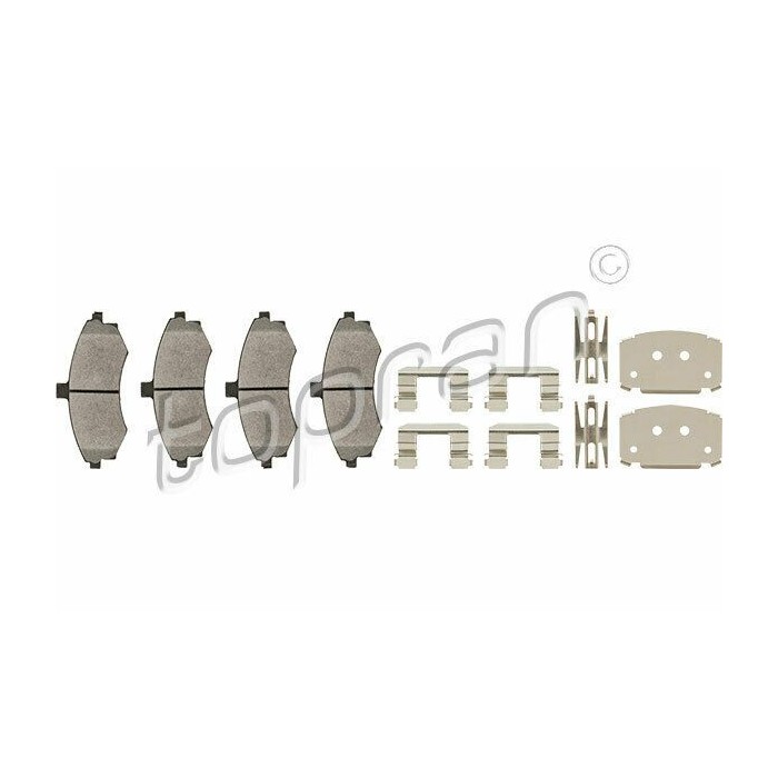 kit de plaquettes de frein avant Elantra XD Matrix FC 06/01-08/10 581012DA40