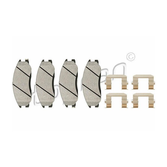 kit de plaquettes de frein avant Hyundai Santa Fe I SM 11/00 -03/06 5810126A10