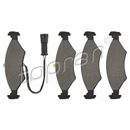 kit de plaquettes de frein avant FORD Escort 86 Fiesta 89 Sierra 87 6704268