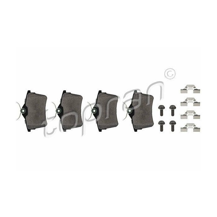 kit de plaquettes de frein arrière Berlingo III 308 I Partner III 1608520480