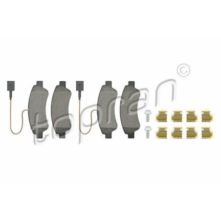 kit de plaquettes de frein avant Jumper 2006- Boxer 2007- 1612434180 1614412180