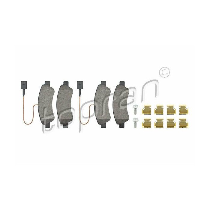 kit de plaquettes de frein avant Jumper 2006- Boxer 2007- 1612434180 1614412180