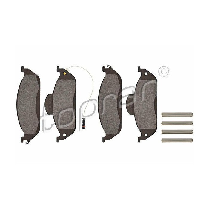 kit de plaquettes de frein avant Mercedes Classe M W163 1998-2005 1634200320