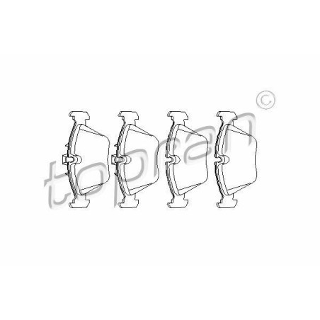 kit de plaquettes de frein avant BMW Série 3 E46 Z4 E85 E86 34116761243 6754705