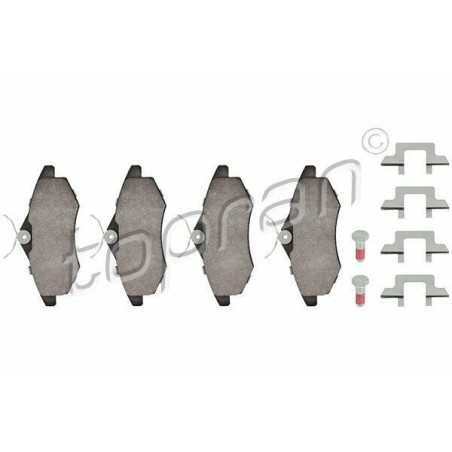 kit de plaquettes de frein avant Citroën C2 2003-2009 C3 2007-2010 425258 425345