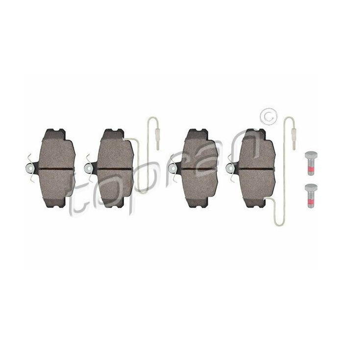 Kit de plaquettes de frein avant Logan 205 Clio Sandero Thalia Twingo 7701210142