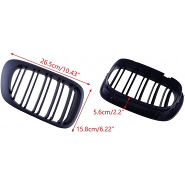 2 Grille Calandre Gauche+Droite Pour Bmw Série 3 E46 51138208683