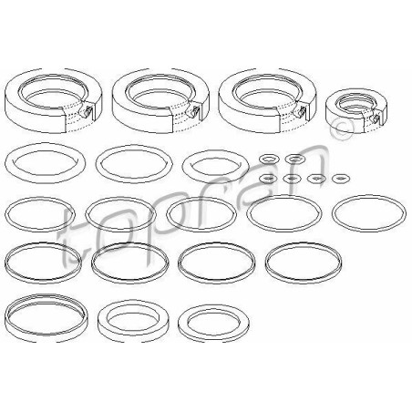 Kit joints d'étanchéité Direction Assistée BMW SERIE 3 E30 32131132798