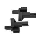 2 Clips de Plage Arrière Noir Pour Mercedes Classe A B A16969302849051