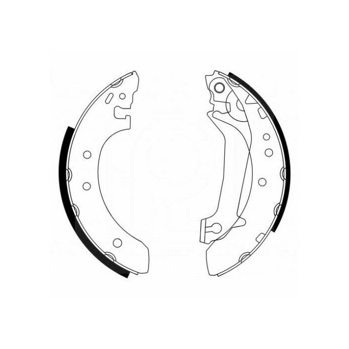 Jeu Machoire de frein Tambour Ford Escort Fiesta 96AB2200AB 95AB-2200-BC 1065033