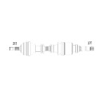 Cardan Arbre de Transmission Droit Pour Citroën C5 I 2.0 HDi 9644760180 32738J