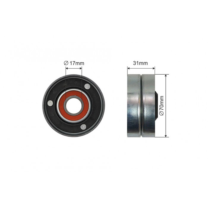 Poulie Galet Courroie Enrouleur Pour Land Rover Discovery III IV 4H2Q19A216AE