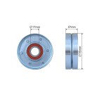 Poulie Galet Courroie Enrouleur Pour Jaguar S-Type II X-Type I Xf I Xk PQG500030