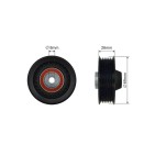 Poulie Galet Courroie Enrouleur Pour Mercedes 124 190 Classe E G S Sl 6012000770