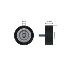 Poulie Galet Courroie Enrouleur Pour Dodge Caliber Jeep Compass A6512000270