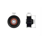 Poulie Galet Courroie Enrouleur Pour Mercedes 124 Classe C E G S Sl 6652003170