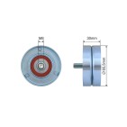 Poulie Galet Courroie Enrouleur Pour Mercedes Classe C E 6112000670 6462000070