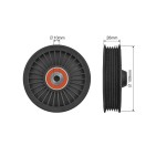 Poulie Galet Courroie Enrouleur Pour Jeep Grand Cherokee II A6112300342