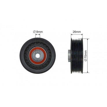 Poulie Galet Courroie Enrouleur Pour Mercedes Classe Sl Sprinter 6012000770