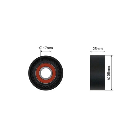 Poulie Galet Courroie Enrouleur Pour Mercedes Classe A B A2662000770 2662000770