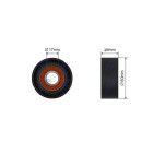 Poulie Galet Courroie Enrouleur Pour Mazda 2 3 Cx-3 Cx-30 S55015980