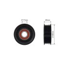 Poulie Galet Courroie Enrouleur Pour Ford Fiesta V Maverick Mazda 3 6 LF1715980A