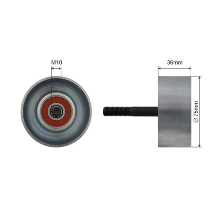 Poulie Galet Courroie Enrouleur Pour Nissan Murano II 3.5 2008-2014 11925JA11A