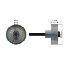 Poulie Galet Courroie Enrouleur Pour Chevrolet Camaro Captiva Saab 9-3 12571794