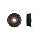 Poulie Galet Courroie Enrouleur Pour Opel Calibra A Omega B Signum 6340538