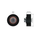 Poulie Galet Courroie Enrouleur Pour Renault Laguna I 2.2 D 1993-2001 7700860217