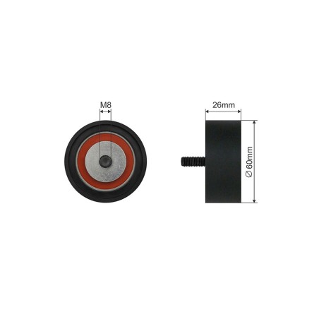 Poulie Galet Courroie Enrouleur Pour Opel Movano A Renault Master II 4500955