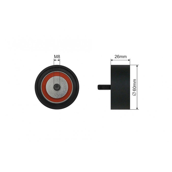 Poulie Galet Courroie Enrouleur Pour Opel Movano A Renault Master II 4500955