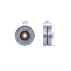 Poulie Galet Courroie Enrouleur Pour Lexus Es Gs Is Is Rx Lotus 16604-31010