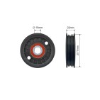 Poulie Galet Courroie Enrouleur Pour Audi A4 A6 Vw Passat 028145278J 28145278J
